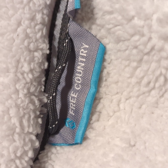 Free country Women's Large Fleece Zip Up Jacket Winter White Warm - Picture 10 of 12